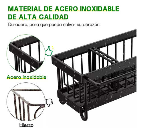 Estante Inoxidable Drenaje Automátic De Trapo Cocina