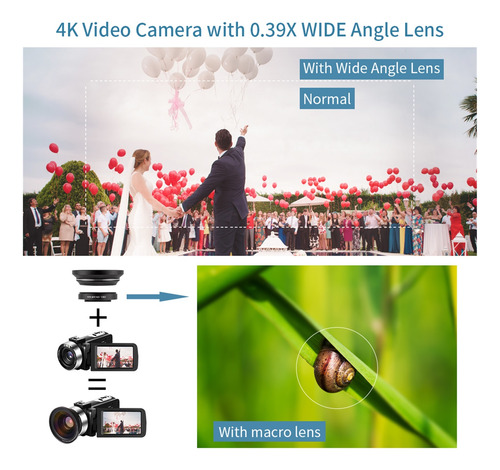 Cámara De Video Con Cámara De Grabación De Micrófono For