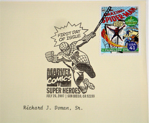 Spiderman #1- Estampilla Dorada Edicion Limitada- U S P S (Usado)