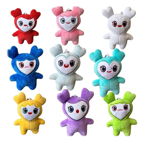 9pcs Twice Momo Lovely Kpop Korea Peluche Llavero Colgante A