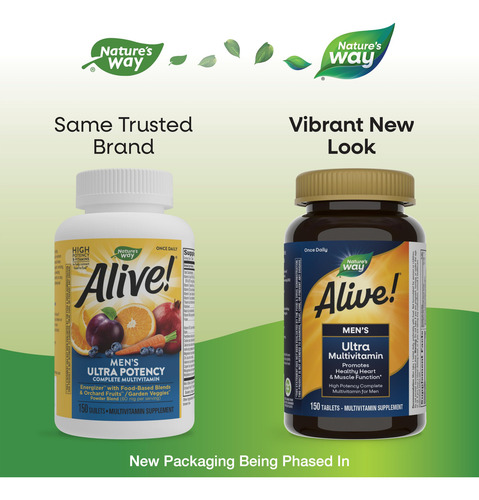 Multivitamínico Nature's Way Alive! Ultra Potency 150 Compri