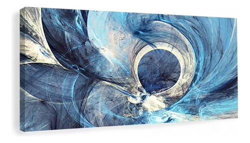 Canvas | Mega Cuadro Decorativo | Abstracto | 90x60 Color Azules