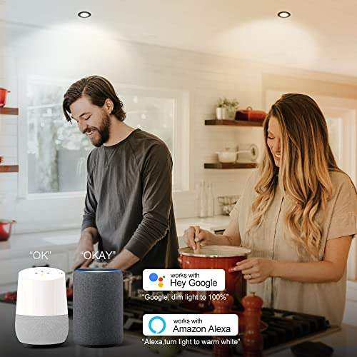 Iluminacin Empotrada Led Wifi 5w, Compatible Con Alexa Y Goo