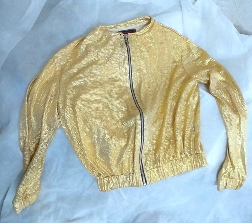 Campera Liviana Unisex Color Dorado Marca Unión Good Talle M