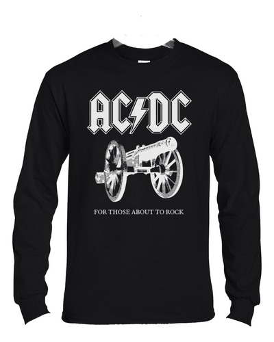 Polera Ml Acdc For Those About To Rock Rock Abominatron