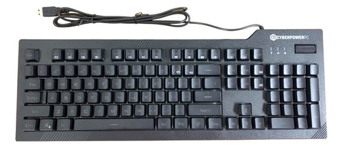 Teclado Y Mouse Gamer Rgb Cyberpowerpc Formato Ingles (Usado)