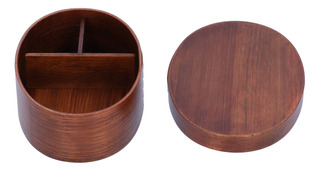 Caja para cubiertos elbmöbel.de madera, con tapa de madera 