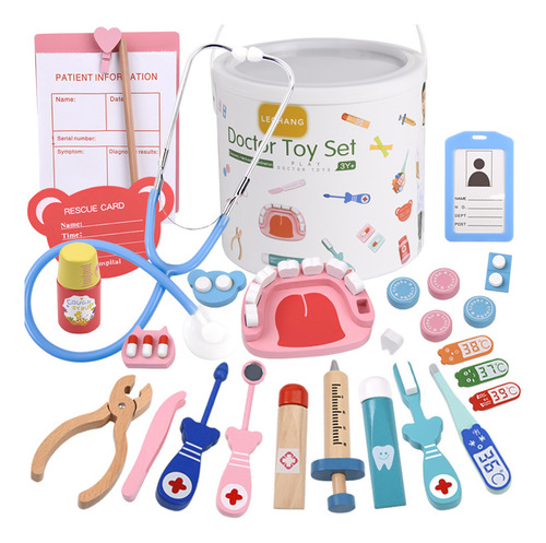 Kit Médico Con Termómetro Para Niños, Kit Realista Para Niño