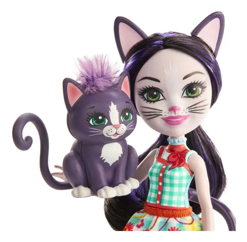 Enchantimals Ciesta - Muñeca De Gato Y Animal Escalador, M.