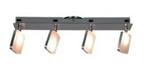 Spot Plafon Moderno 4 Luces Pared Platil John Candil 16w