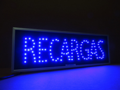 Anuncio Luminoso Led Recargas Letrero Luminoso Led Recargas