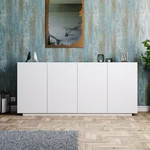 Comprar Modular Vajillero Mueble Comedor 180cm De Largo. Color Todo Blanco