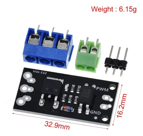 Modulo Mosfet d4184 Regulador Pwm Potencia 40v 50 A