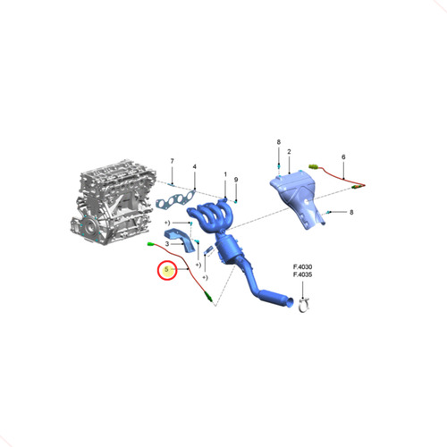 Sonda Lambda Pós Catalisador Ecosport 2.0 Duratec 2018/2021