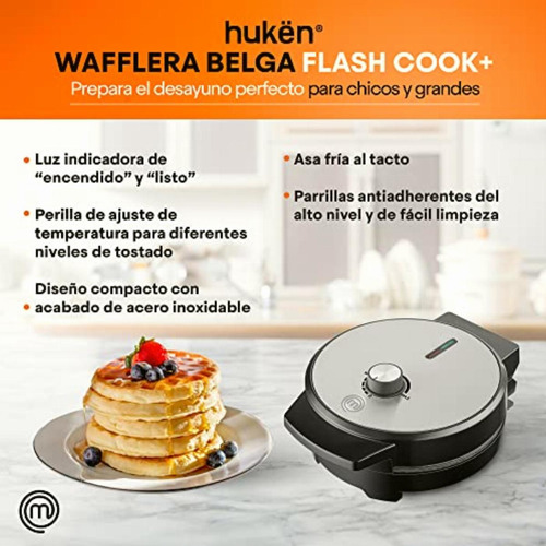 Masterchef | Waflera Belga Redonda | Acabados En Acero