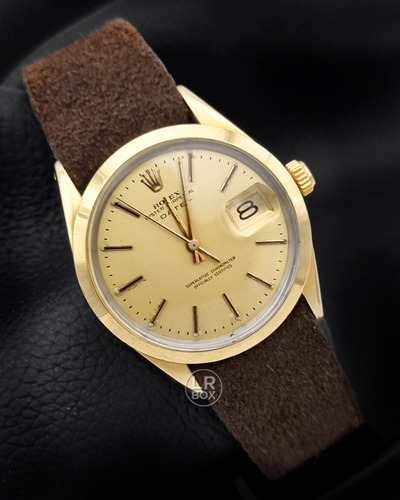 Rolex Oyster Perpetual Date Golden Dial 34mm