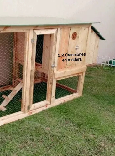Gallinero Con Techo De Chapa Nido Para 3 Ponedoras Total 9