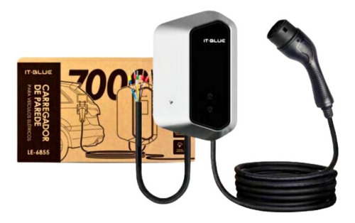 Carregador Carro Elétrico It-blue 7kw 220v Wallbox Top