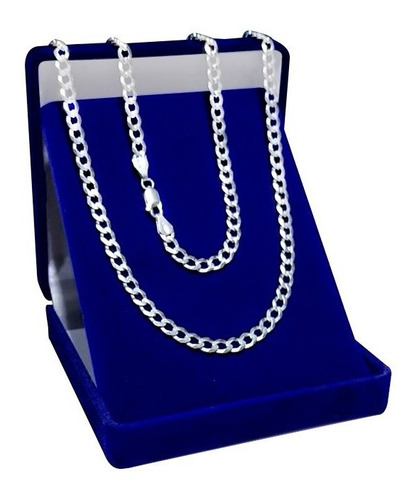 Imagem 2 de 7 de Corrente Grossa Prata 925 Masculina 70cm 5mm Original Top