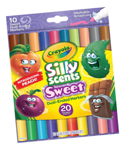 Marcadores Crayola 10 Piezas Con Olor Silly Scents Xchws C