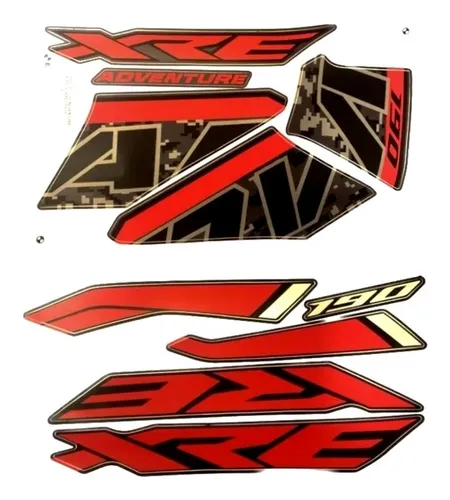 comprar Faixa Adesiva Kit Honda Xre 190 Adventure 2022 Cinza Fosco