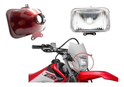 Bloco Óptico Farol Honda Crf 230 2007 À 2015