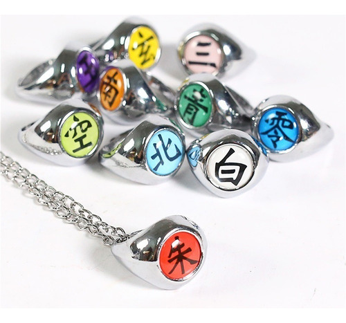 10 Anillos + Accesorios Cosplay Del Anillo Ninja Akatsuki