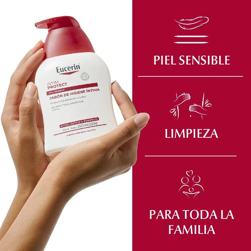 Eucerin Higiene Íntima Jabón De Limpieza Suave Zona Íntima