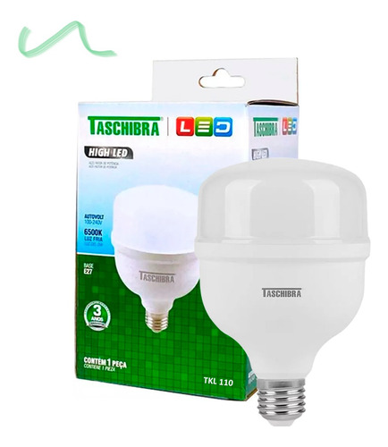 Lâmpada Forte High Led Tkl 110 E2 20w 6500k Branco Taschibra