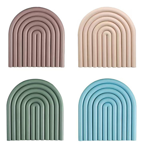 Portavasos De Silicona Antideslizantes Para Mesa,