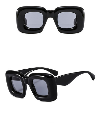 Óculos De Sol Inflável Puffer Maxi Quadrado Marca Famosa