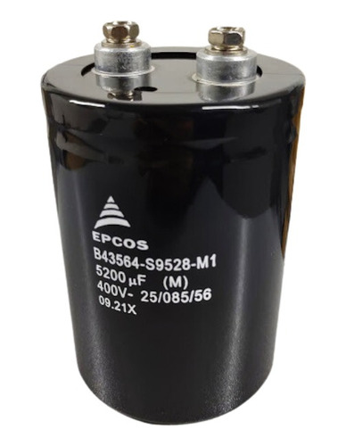 (2x) Capacitor Eletrolítico Giga 5200uf 400v 76x107mm