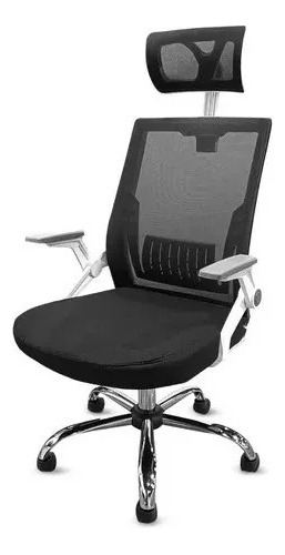 Silla Madison Presidencial Blanca Con Negro