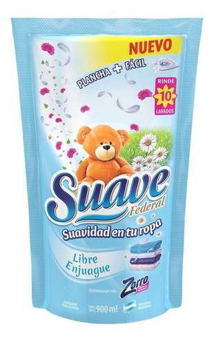 Suavizante Para La Ropa Federal 900 Ml
