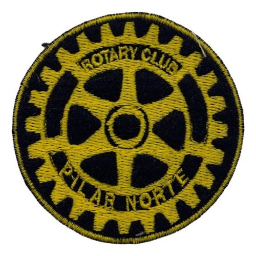 Escudo Parche Bordado De ** Rotary Club Pilar Norte ** Nuevo