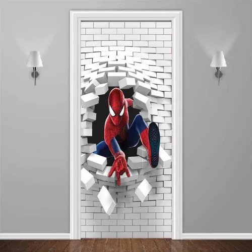 Adesivo para Porta 3D Homem Aranha 4