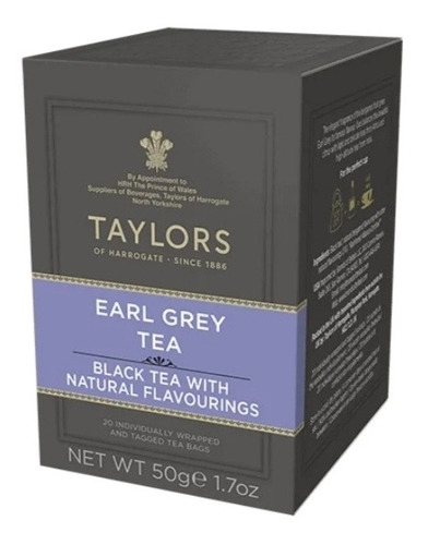 Té Earl Grey 20 Bolsitas Taylors