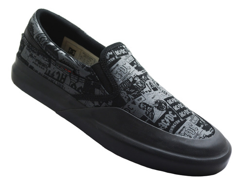 Tenis Dc Shoes Infinite Slp Ac/dc Adys100641 (001) Black Cab