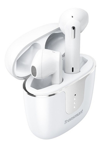 Audífono in-ear gamer inalámbrico Tronsmart Onyx Ace blanco con luz LED