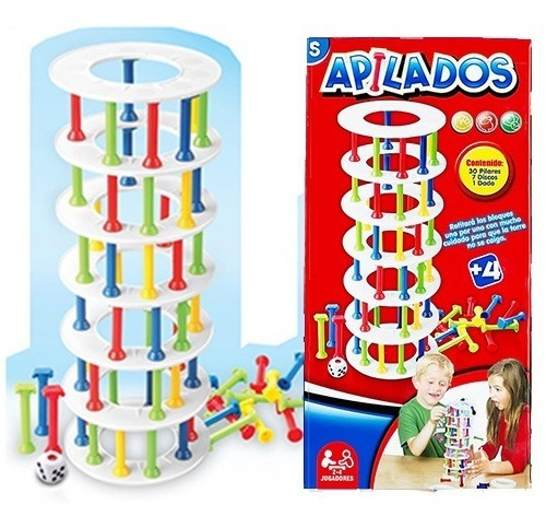 Juego De Mesa Torre De Equilibrio Destreza Niños- Del Tomate