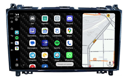 Multimidia Mercedes Sprinter 9p Android Carplay 2/32gb Voz