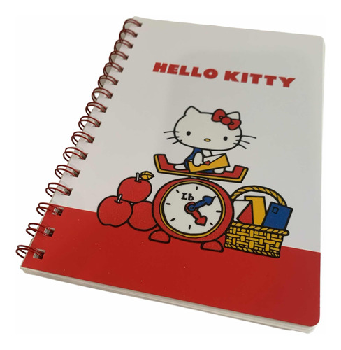 Cuaderno Pasta Blanda Modelo Hello Kitty Manzana Hermoso