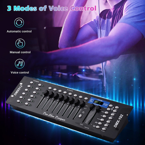 Dmx512 Panel De Consola Del Controlador De Luz 192ch Program