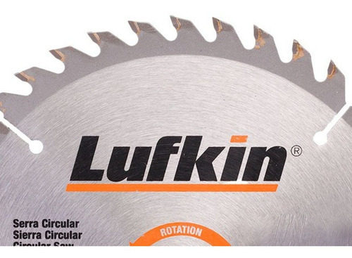 Disco De Serra Circular Para Madeira C/ 40 Dentes Lufkin Cor Prata