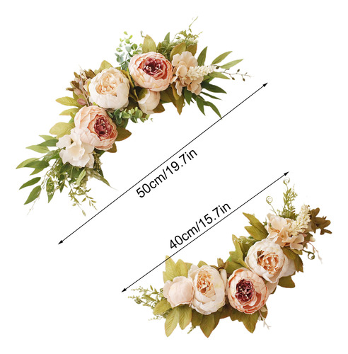 Ivory Peony Wreath For Weddings - 30cm