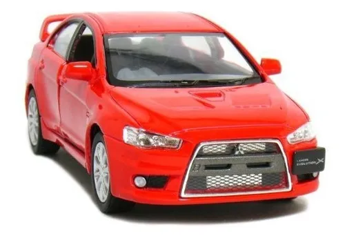 Coche A Escala Mitsubishi Lancer Evolution X Rojo 1:36 - 5