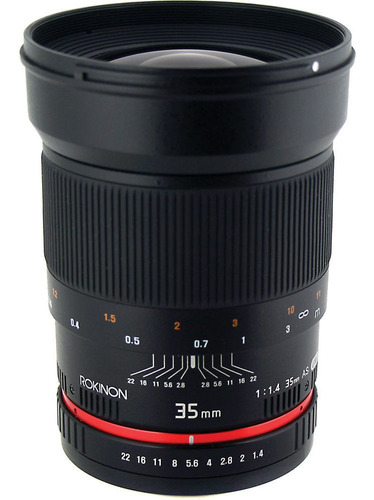 Rokinon 35mm F/1.4 As Umc Lente Para Canon Ef