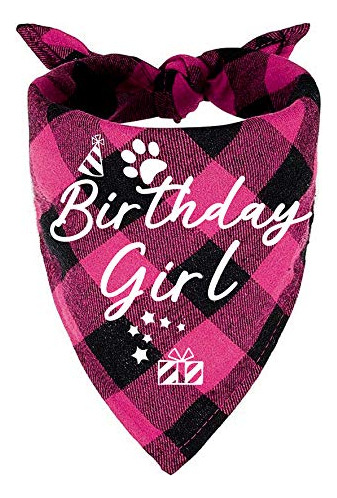 Family Kitchen Classic Pink Plaid Pet Puppy Dog Bandana Acce