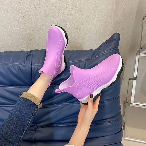 Botas De Lluvia De Moda, Zapatos De Cocina Botines Mujer
