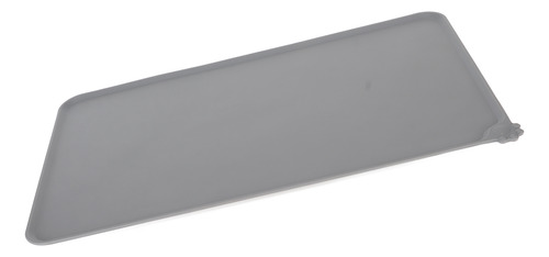 Grey Dog Food Mat Silicone Pet Feeding Waterproof Prevent